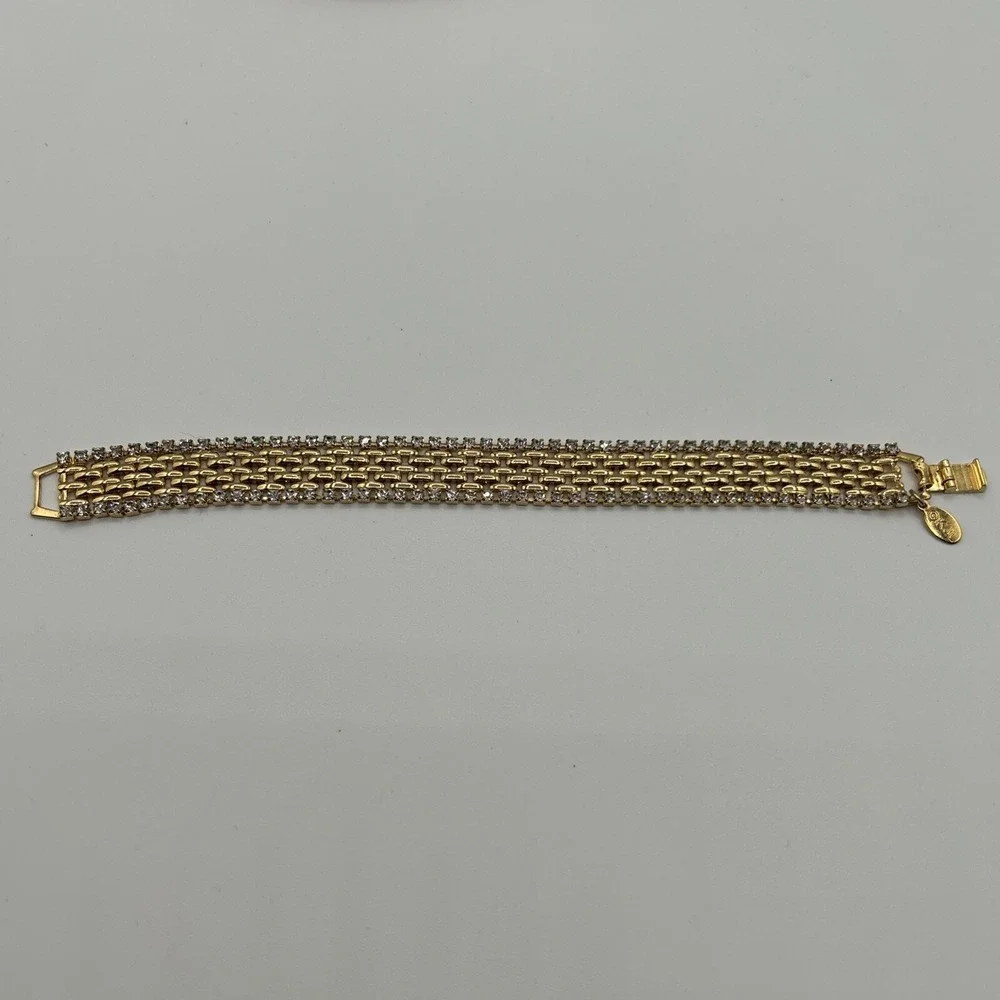 KJL Bracelet Gold-Tone Mesh 7-1/2